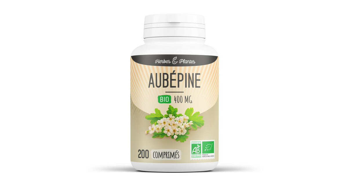 Aubépine Bio En Gélules BIOPTIMAL - 200 Gélules, Détente Et Gestion Du Stress, Fabriqué En France